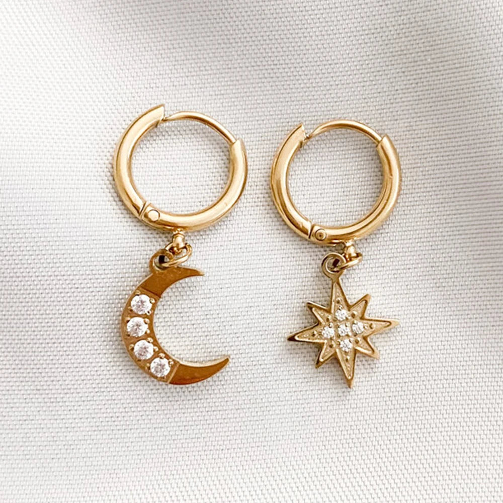 Celestial Hoop Earrings