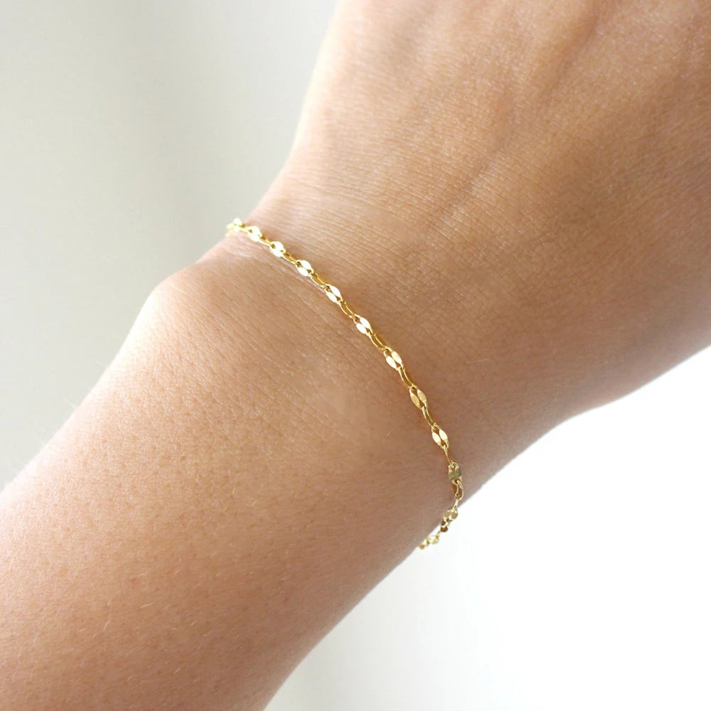 Adjustable Gold Chain Bracelet