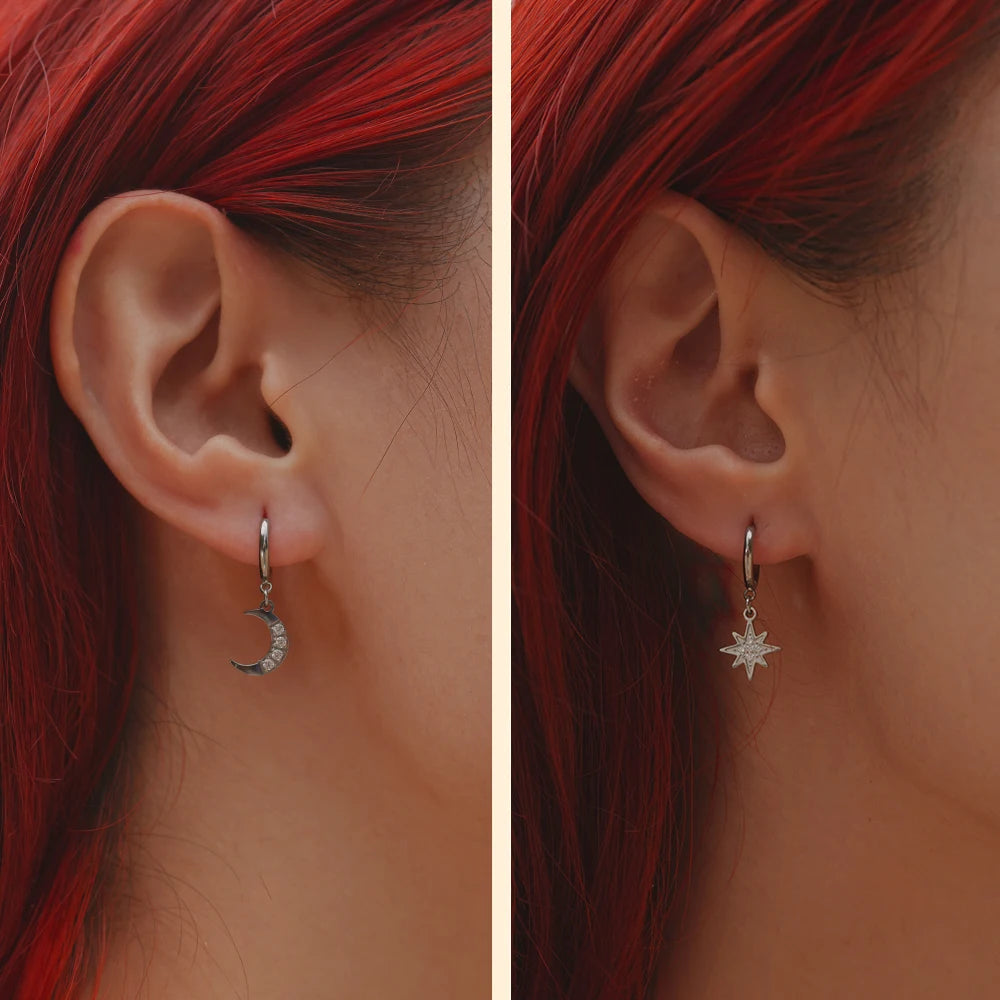 Celestial Hoop Earrings