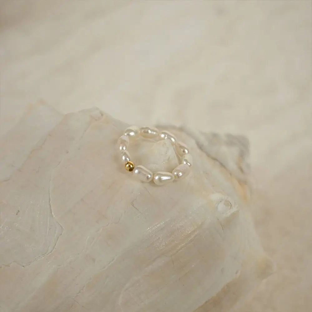 Minimalist Pearl Ring